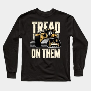 Tread On Them Bold Statement Yellow and Black Long Sleeve T-Shirt